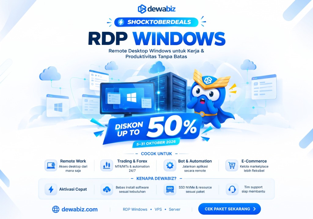 Promo RDP Windows Dewabiz