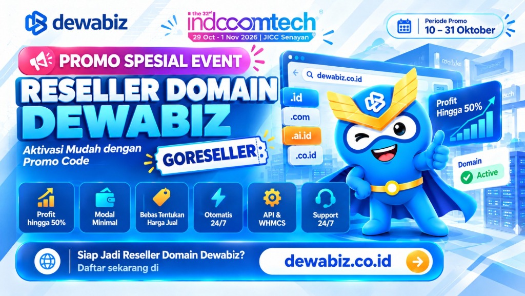 Promo Reseller Domain Dewabiz